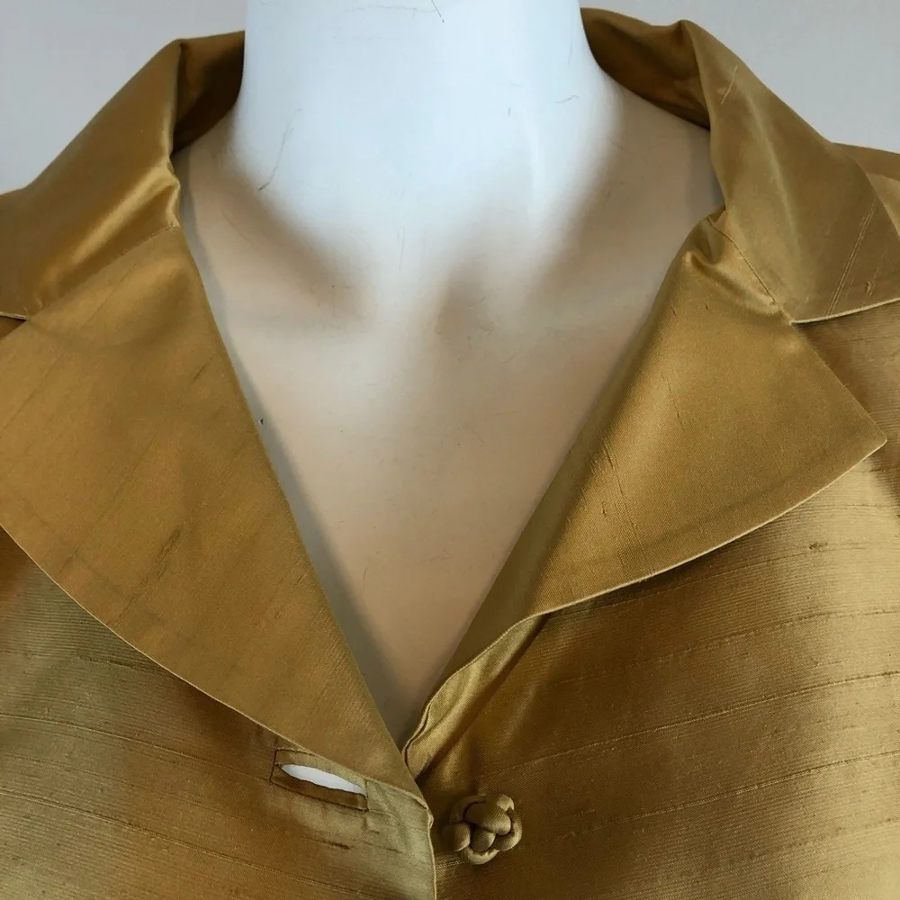 Dana Buchman 100% Silk Blazer - size 2 - Picture 10 of 11